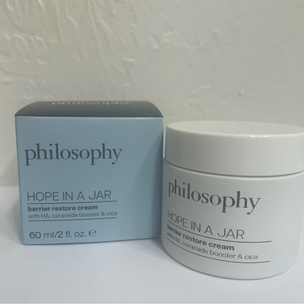 Philosophy Hope In A Jar Barrier Restore Cream New in Box NIB Full Size 2 floz.